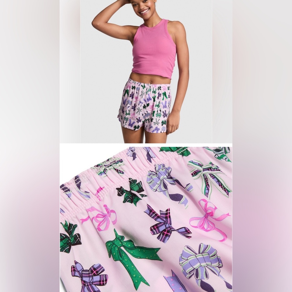 PINK BOWS 🎀 Boxer Shorts • loungewear • Bridal Shower • matching • twins • BFF